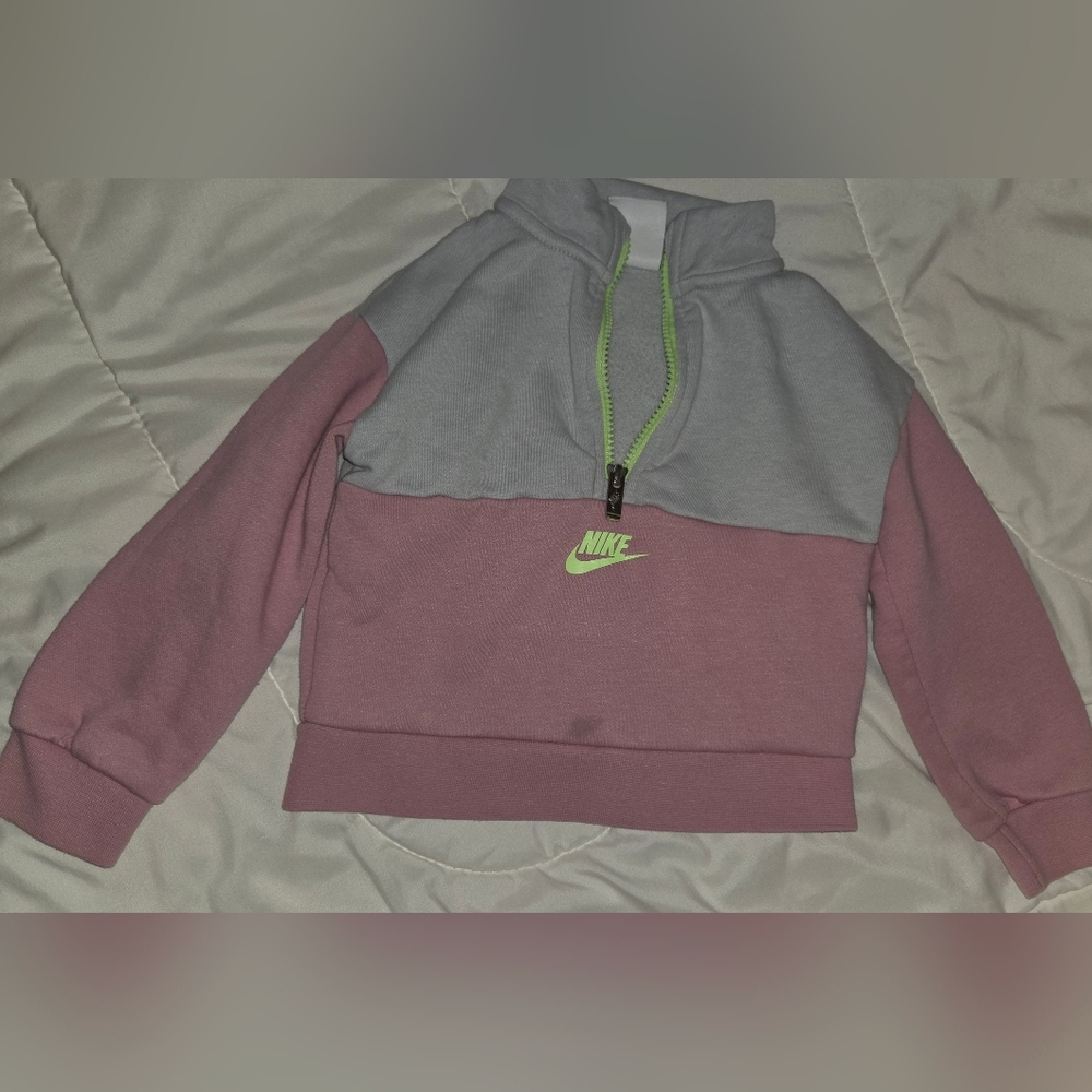 Nike Kids' Sweater in Gray and Pink